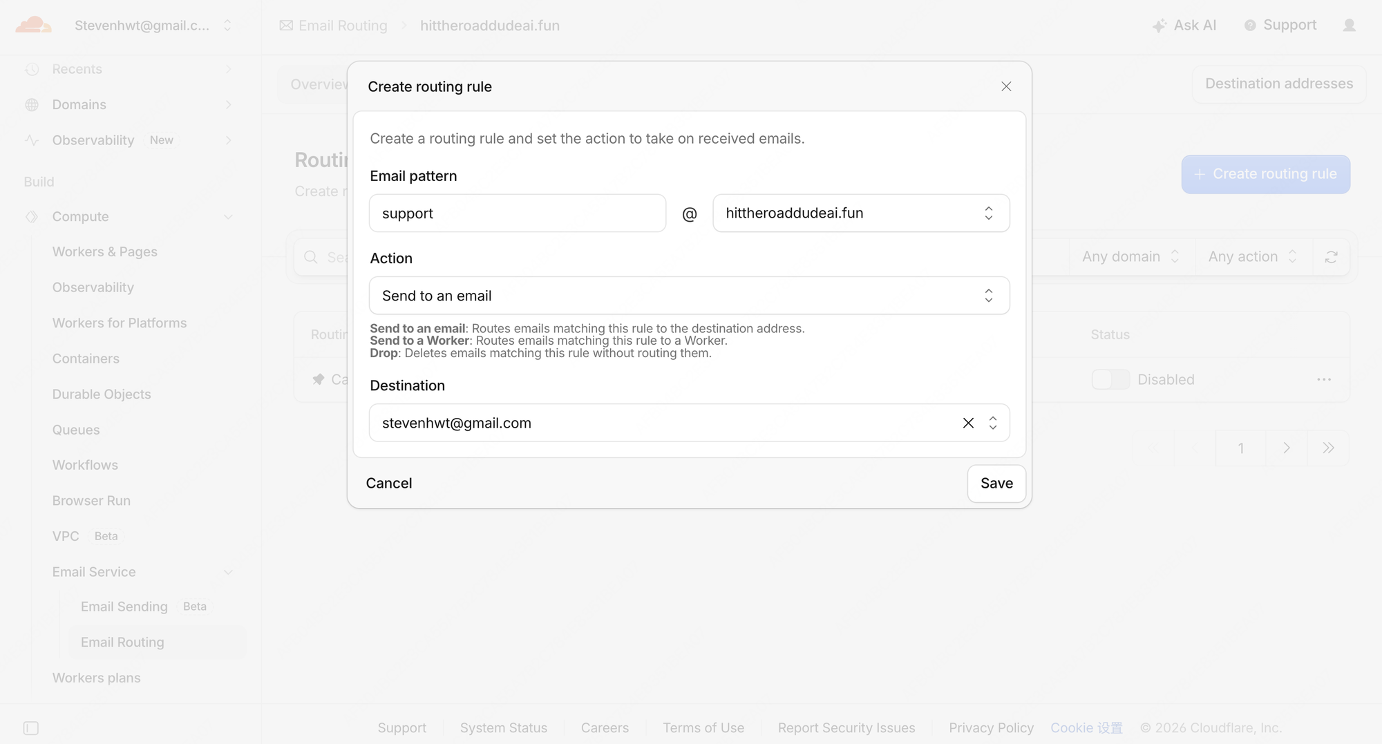 当还没点 Gmail 验证信时,弹窗顶部会提示 Some addresses have not been verified yet