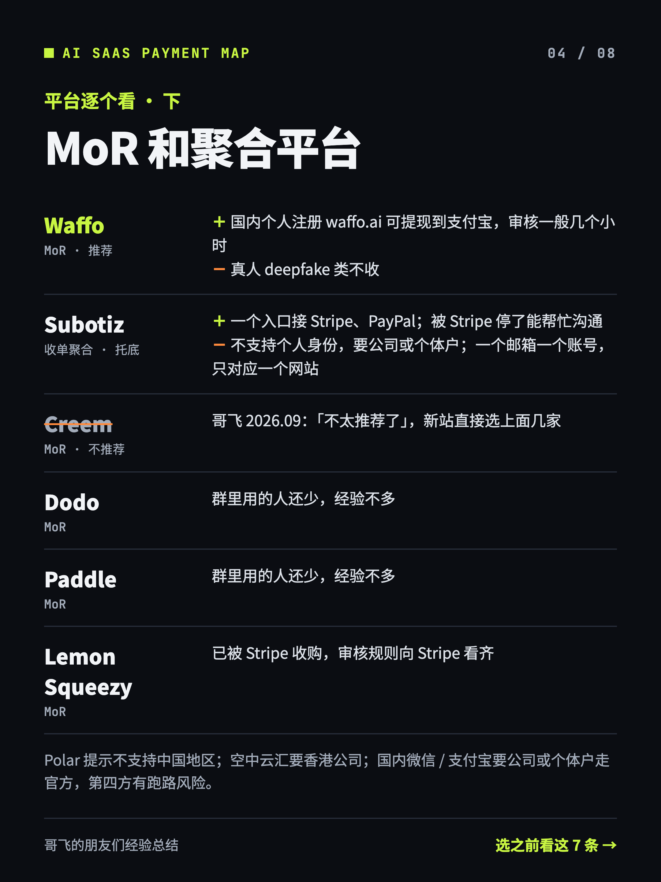 支付收单平台对比图 4